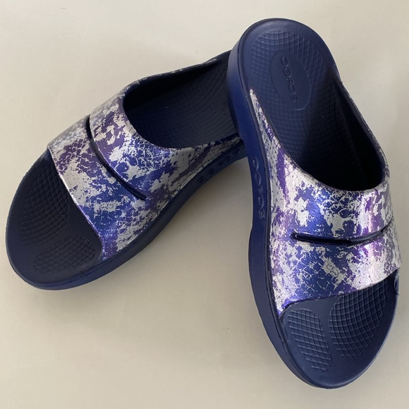 OOFOS OOAHH Slide Sandals Size W7 M5 - Picture 4 of 8